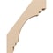 Ekena Millwork 5-inch W x 12-inch D x 16-inch H Pescadero Rough Cedar Woodgrain TimberThane Knee Brace, Primed BRCUR05X12X16PECRCPR - alternate 4